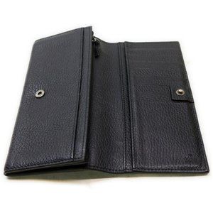 #04 💯Authentic Gucci Long Wallet Black Leather